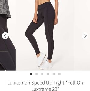 Lululemon speed up tight full on luxtreme